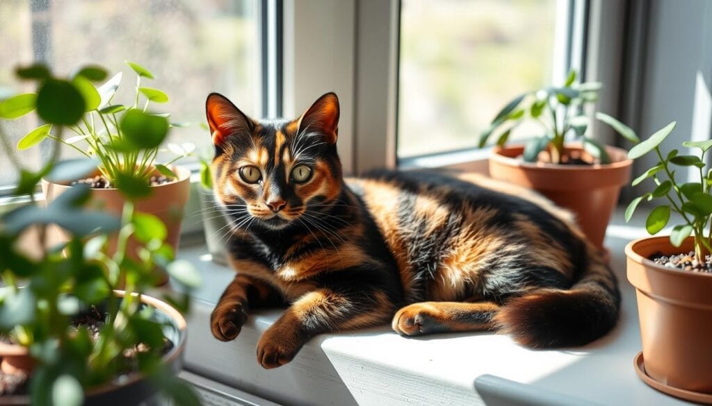 chat écaille de tortue