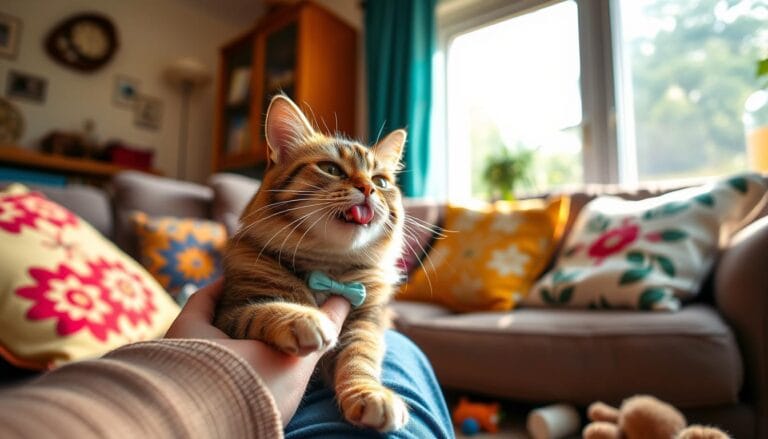 Pourquoi mon chat me lèche